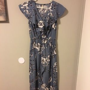 Blue flowery Dress